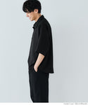 WEB限定セール★2690円→990円 シャツ メンズ レギュラーカラー ゆったり 半袖 ボタン 羽織り シンプル ミディアム丈 無地 半袖シャツ 薄手生地 メール便可 24ss coca コカ