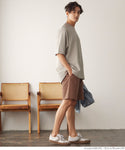 セール★990円→550円 ハーフパンツ メンズ 裏毛 ポケット ショーツ ショートパンツ ウエストゴム 短パン 半ズボン カジュアル メール便不可 24ss