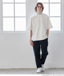 セール★1990円→550円 Tシャツ メンズ ミニ裏毛 ビックシルエット クルーネック リブ 半袖 ディ丈 メール便不可 24ss coca コカ
