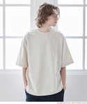 セール★1990円→550円 Tシャツ メンズ ミニ裏毛 ビックシルエット クルーネック リブ 半袖 ディ丈 メール便不可 24ss coca コカ