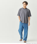 セール★1290円→550円 Tシャツ メンズ カットソー ボーダー オーバーサイズ クルーネック リブ 半袖 コットン ミディアム丈 カジュアル メール便不可 24ss