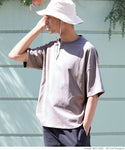 セール★1690円→550円 Tシャツ メンズ カットソー テールカット イージーケア 半袖 オーバーサイズ クルーネック 薄手 接触冷感 吸水速乾 メール便可 24ss coca コカ